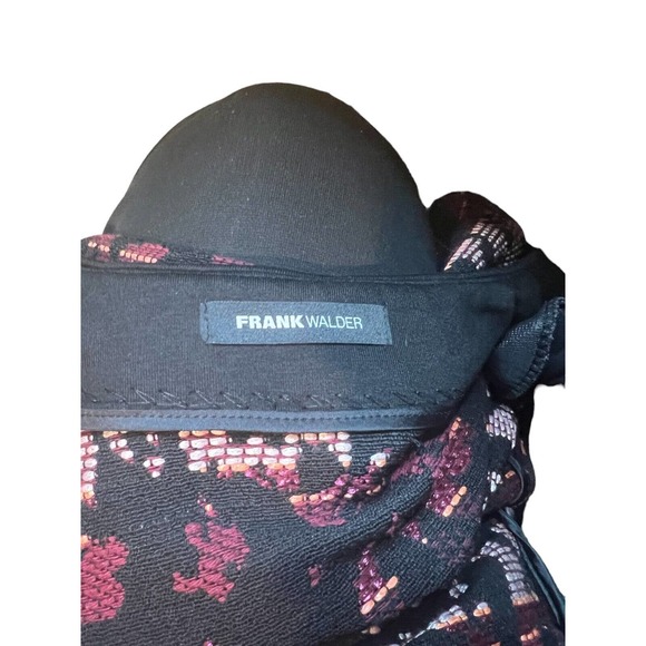 Frank Walder Tapestry Jacket 8 Long Sleeve Sigle Breasted Buttoned Front Pockets - Picture 3 of 6